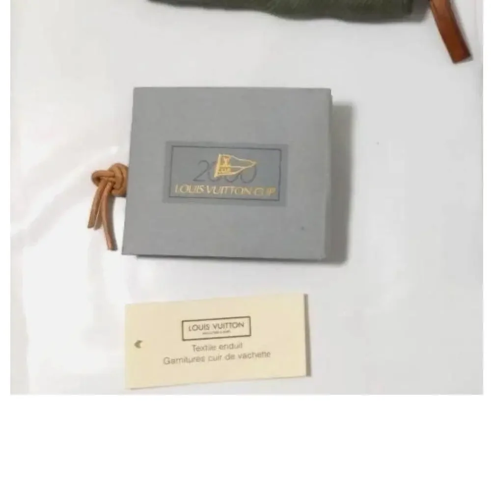 LOUIS VUITTON Cup 2000 Zippy Small Men's Wallet KHAKI Green Pouch Sailing Yacht